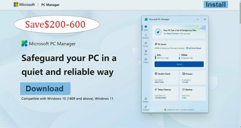 new microsoft pc manager