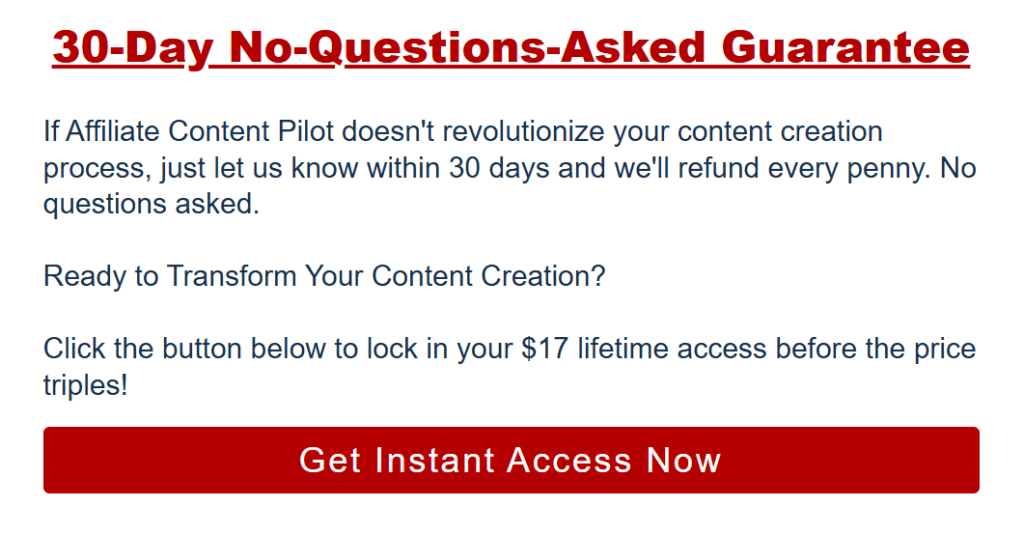 Affiliate Contet, ai tools