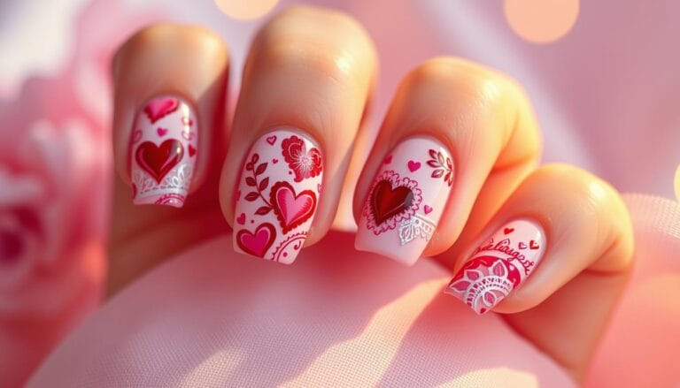 valentine's day nails